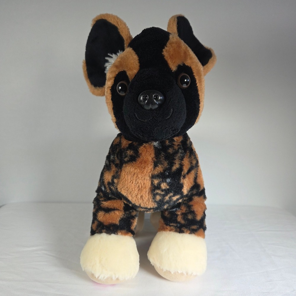 Build-A-Bear St. Louis Zoo Exclusive African Painted Wild Dog Plush 14" Rare‎